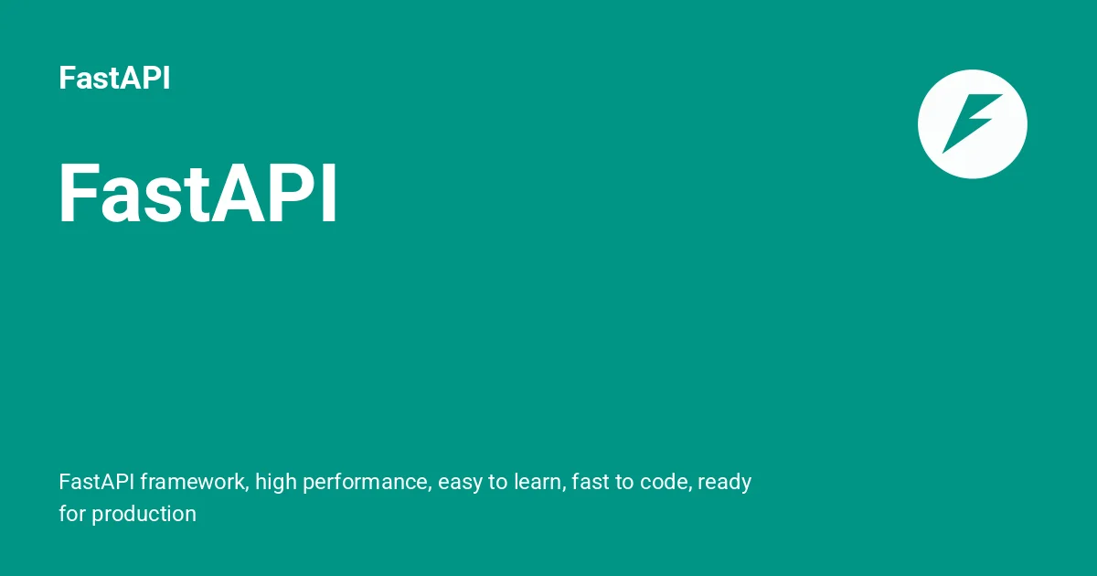 FastAPI - Tool thumbnail