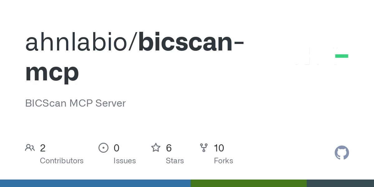 BICScan MCP Server - Tool thumbnail