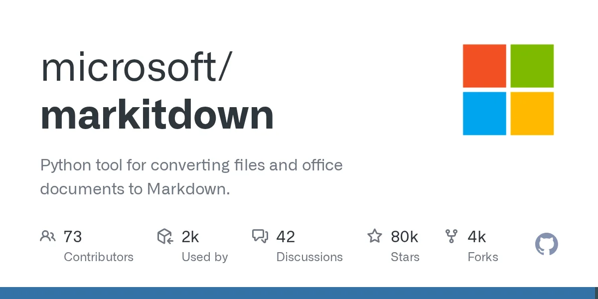 MarkItDown - Tool thumbnail