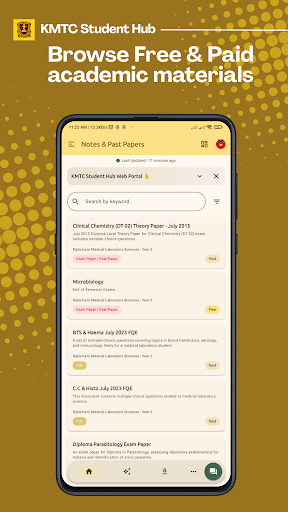 KMTC Student Hub App Screenshot 1