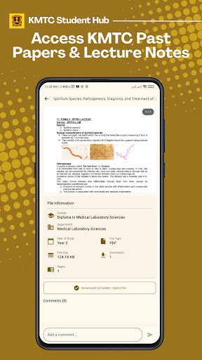 KMTC Student Hub App Screenshot 2