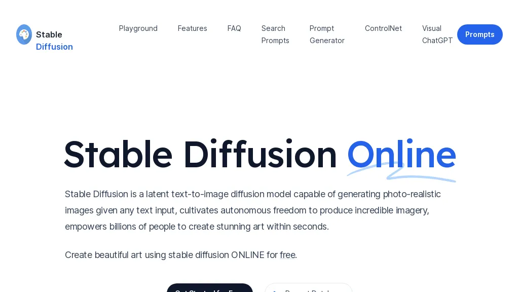 Stable Diffusion Online