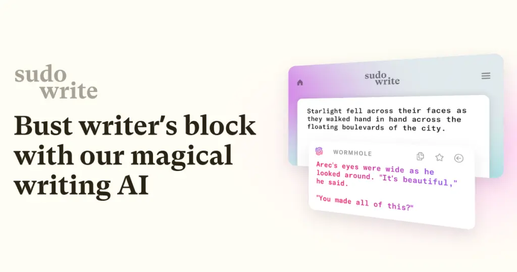 20 Free Top AI Writing Tools 8 Sudowrite