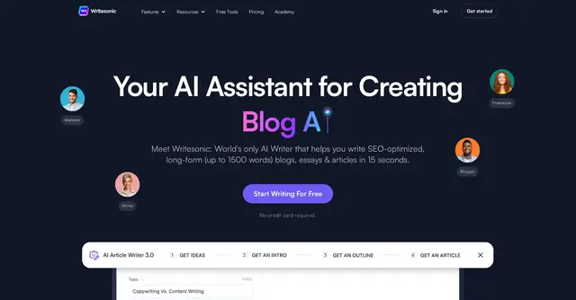 20 Free Top AI Writing Tools 13 Writesonic
